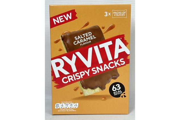 Ryvita Crispy Snacks, Salted Caramel Flavour Multipack 10x (3x26g)