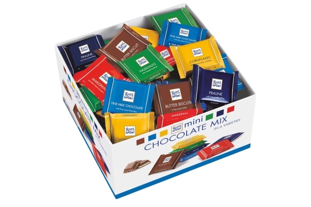 Ritter Sport Variety Share Box | 84 Mini Assorted Chocolate Bars 1.4kg | BEST BEFORE DATE 31/08/2024