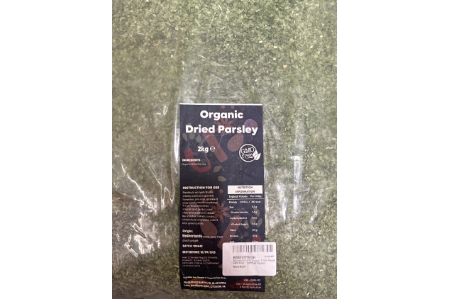 Organic Dried Parsley 2kg